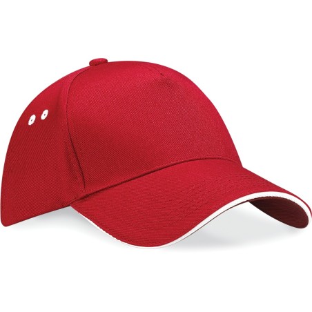 Gorra Ultimate - 5 paneles con sándwich contrastado