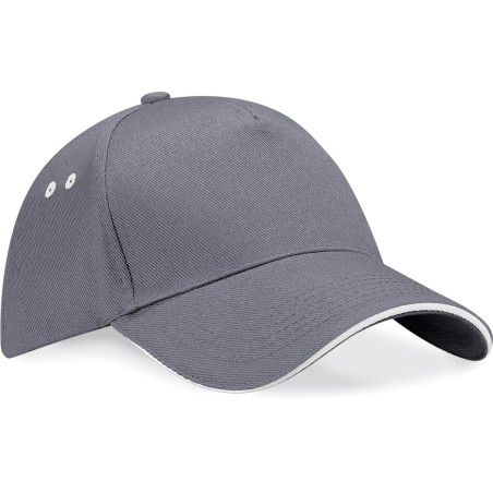 Gorra Ultimate - 5 paneles con sándwich contrastado