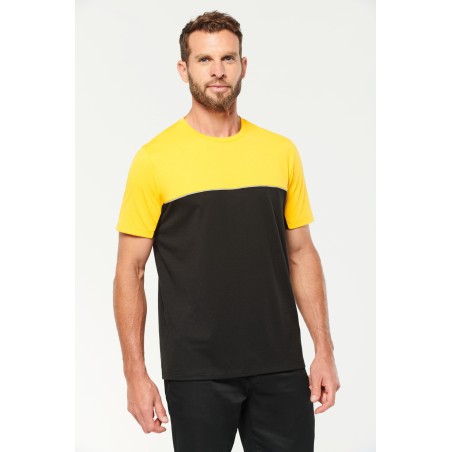 Camiseta bicolor ecorresponsable manga corta - Unisex