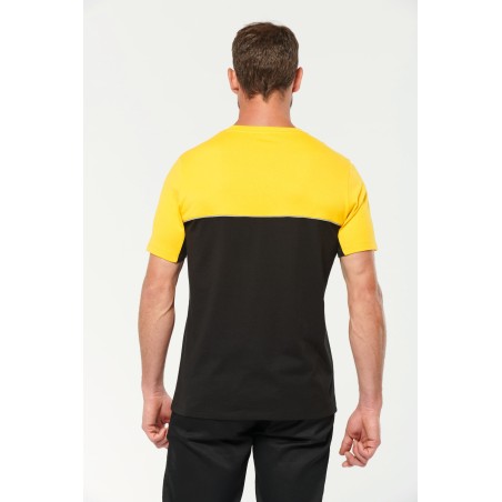 Camiseta bicolor ecorresponsable manga corta - Unisex