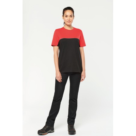 Camiseta bicolor ecorresponsable manga corta - Unisex