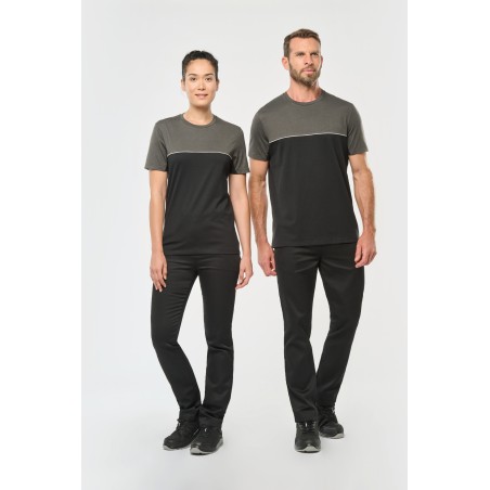 Camiseta bicolor ecorresponsable manga corta - Unisex