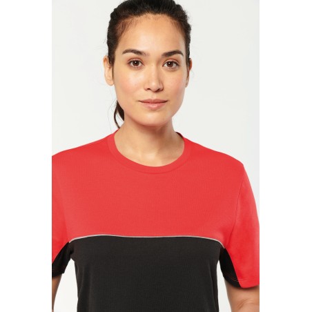 Camiseta bicolor ecorresponsable manga corta - Unisex