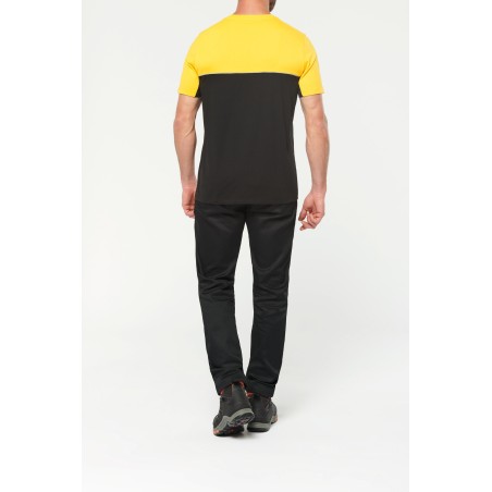 Camiseta bicolor ecorresponsable manga corta - Unisex