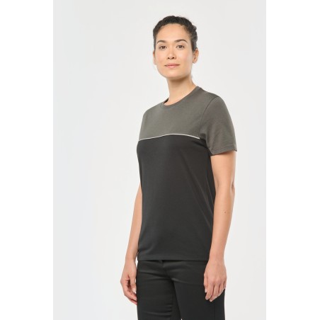 Camiseta bicolor ecorresponsable manga corta - Unisex