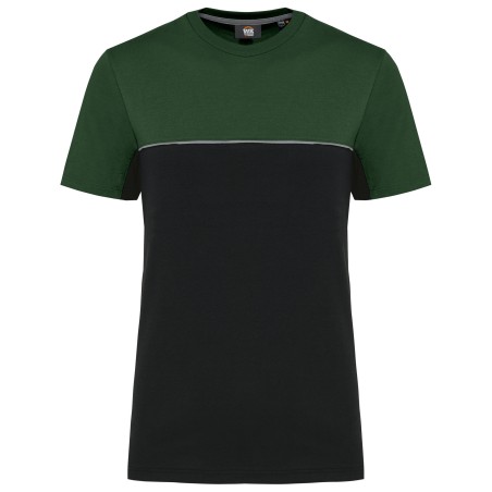 Camiseta bicolor ecorresponsable manga corta - Unisex