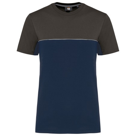 Camiseta bicolor ecorresponsable manga corta - Unisex