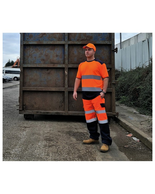 Camiseta bicolor Hi-vis