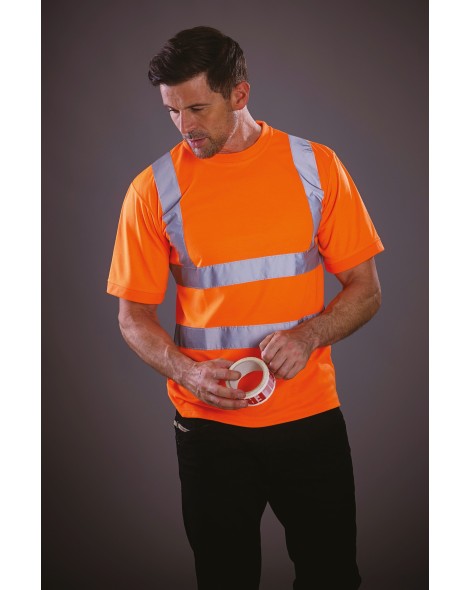 Camiseta alta visibilidad manga corta