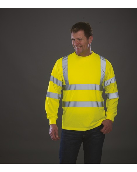 Camiseta alta visibilidad manga larga