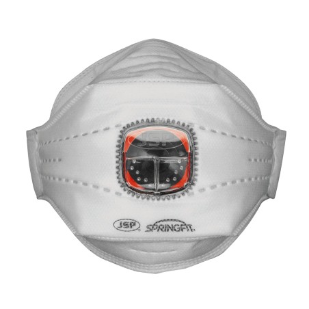 Mascarilla desechable Springfit™ FFP3V (435) de tres capas con Válvula Typhoon