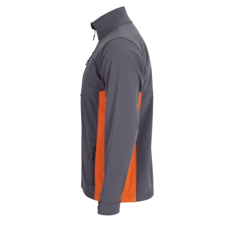 CHAQUETA CREMALLERA SOFTSHELL BICOLOR 