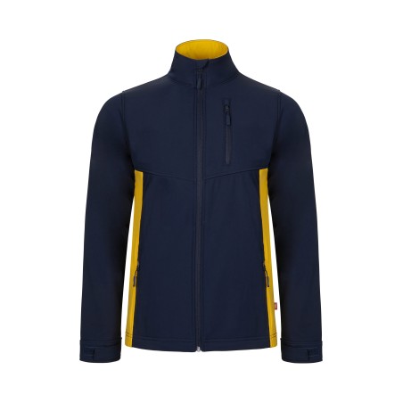 CHAQUETA CREMALLERA SOFTSHELL BICOLOR 