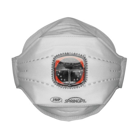 Mascarilla desechable Springfit™ FFP3V (435) de tres capas con Válvula Typhoon