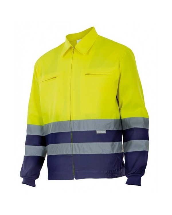 CAZADORA REFLECTANTE BANDAS ALTA VISIBILIDAD