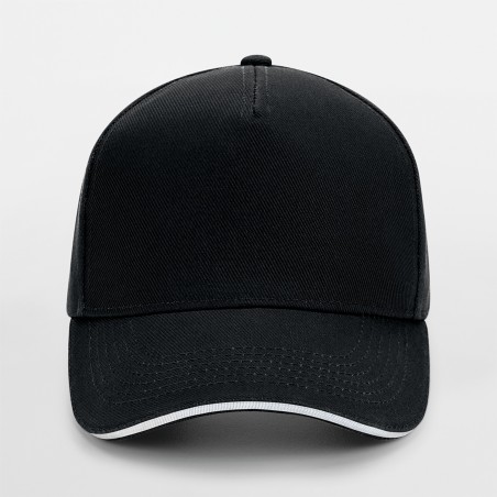 Gorra Ultimate - 5 paneles con sándwich contrastado