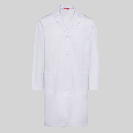 BATA LABORATORIO BLANCA UNISEX DE MANGA LARGA