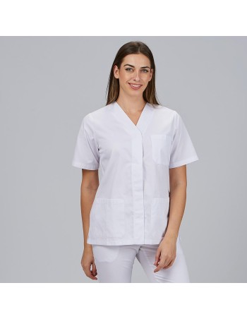 CHAQUETA MUJER M/C PICO CORCHETES