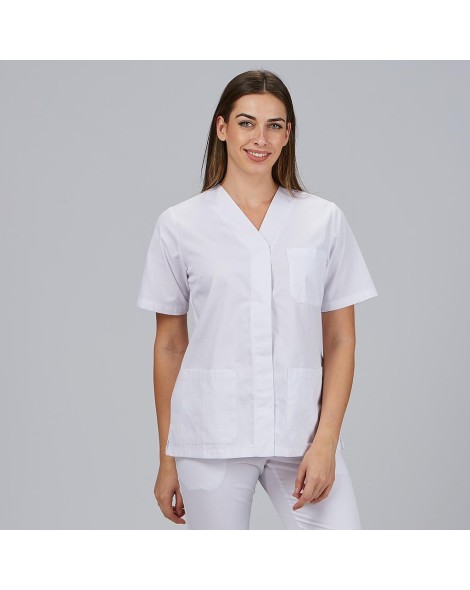 CHAQUETA MUJER M/C PICO CORCHETES