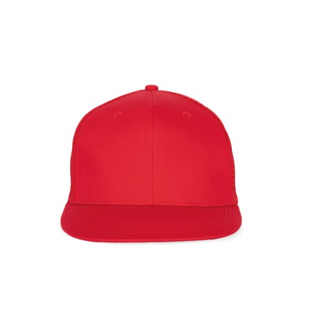 Gorra trucker - 6 paneles visera plana
