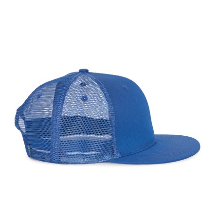 Gorra trucker - 6 paneles visera plana