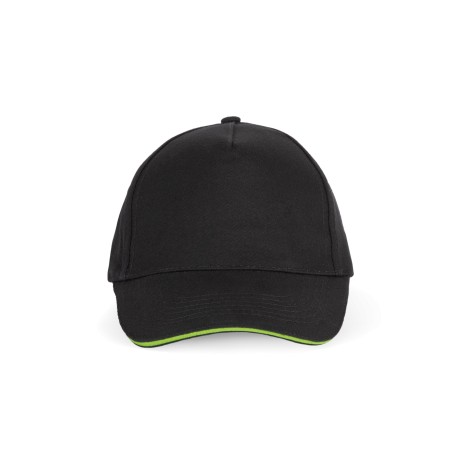 Gorra con sandwich contrastado 5 paneles