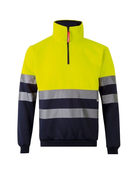 SUDADERA DE TRABAJO CON BANDAS REFLECTANTES