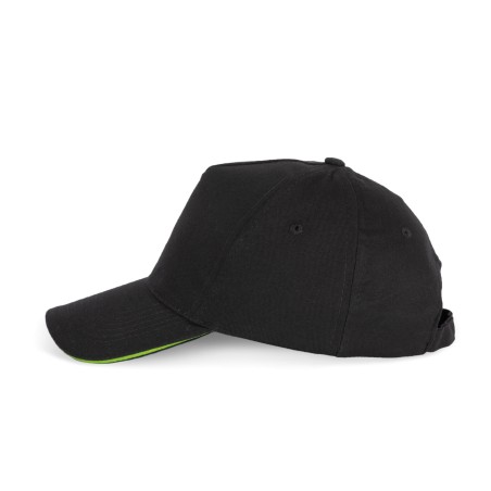 Gorra con sandwich contrastado 5 paneles