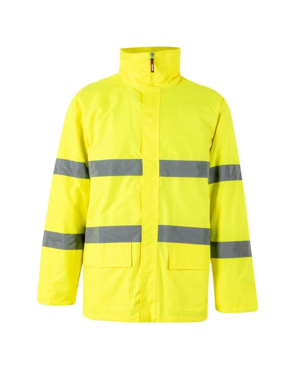 PARKA ALTA VISIBILIDAD BANDAS REFLECTANTES