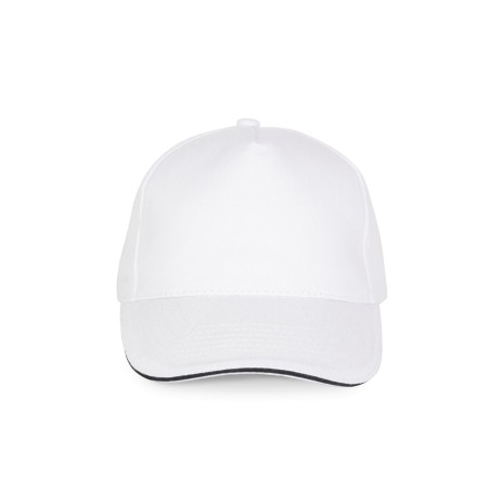 Gorra con sandwich contrastado 5 paneles
