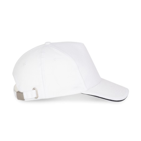 Gorra con sandwich contrastado 5 paneles