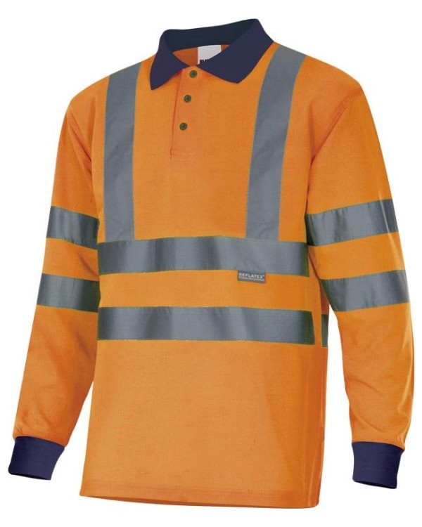 POLO REFLECTANTE MANGA LARGA ALTA VISIBILIDAD 2