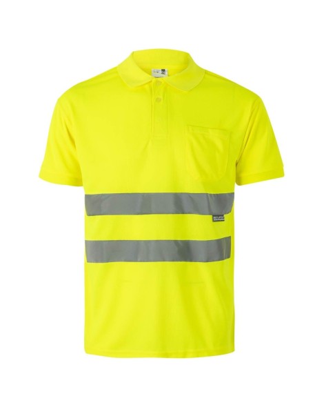 POLO DE ALTA VISIBILIDAD MANGA CORTA REFLECTANTE