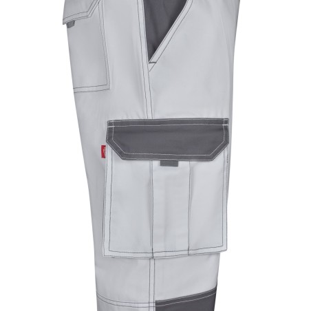 Pantalón multibolsillos bicolor elástico