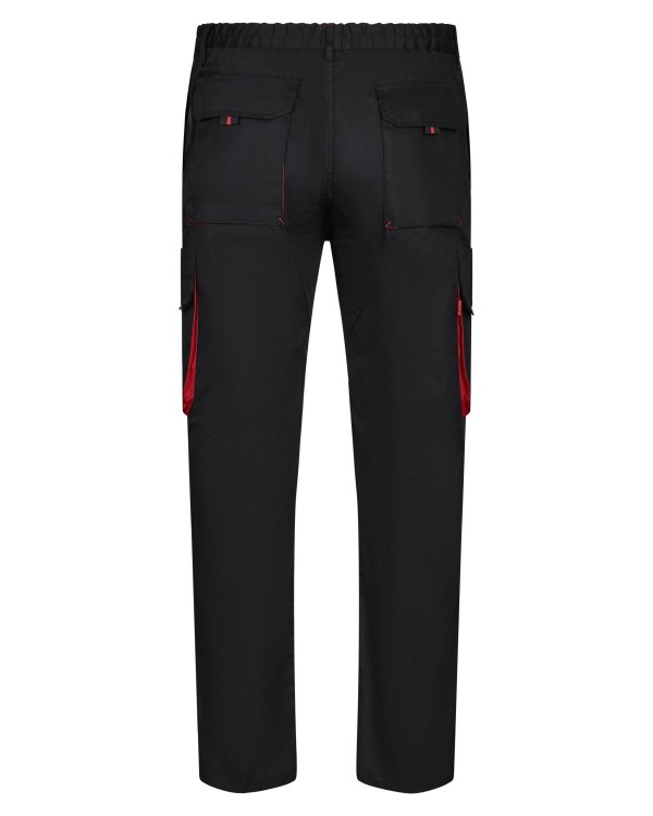 PANTALÓN LABORAL BICOLOR MULTIBOLSILLOS RIBETES 2