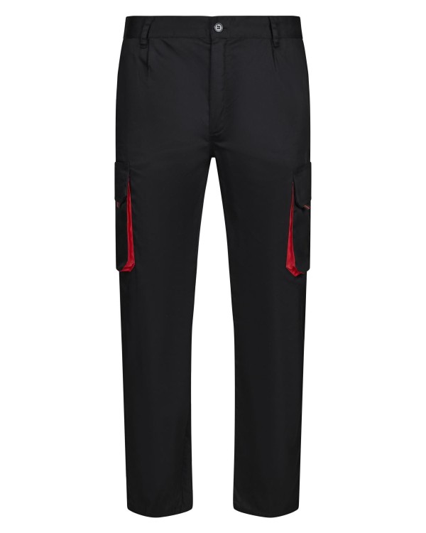 PANTALÓN LABORAL BICOLOR MULTIBOLSILLOS RIBETES