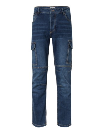 Pantalón multibolsillos tejano stretch