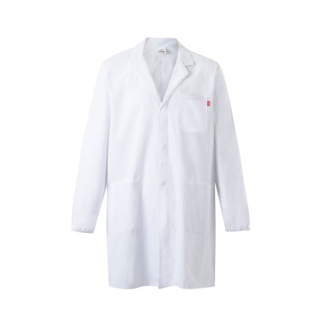 BATA DE LABORATORIO 100% ALGODÓN CON PUÑO DE GOMA