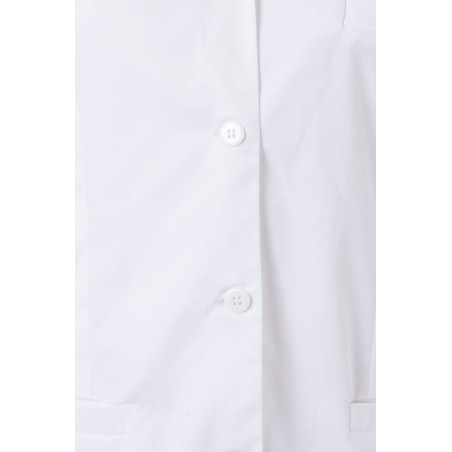 BATA DE LABORATORIO CORTA DE MUJER MANGA LARGA