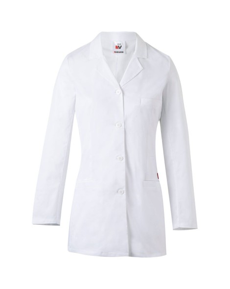 BATA DE LABORATORIO CORTA DE MUJER