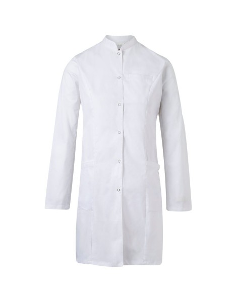 Bata laboratorio mujer cuello mao