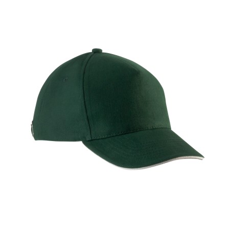 Kids\\\' cap with contrasting sandwich peak - 5 panels