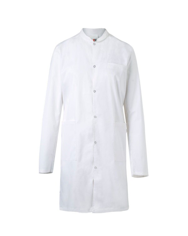 Bata laboratorio Unisex cuello mao MANGA LARGA