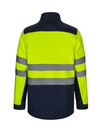 Chaqueta softshell bicolor bandas reflectantes 2