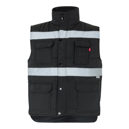 CHALECO CINTAS REFLECTANTES ACOLCHADO MULTIBOLSILLOS