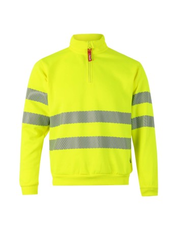 Sudadera av media cremallera bandas segmentadas