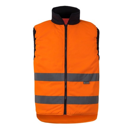 CHALECO ACOLCHADO REVERSIBLE DE ALTA VISIBILIDAD