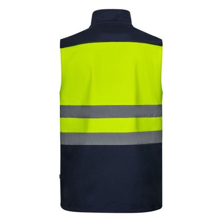 Chaleco av softchell bandas reflectantes