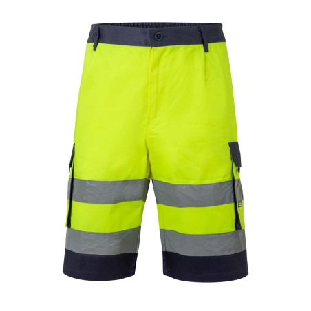 Pantalón AV corto multibolsillos bicolor