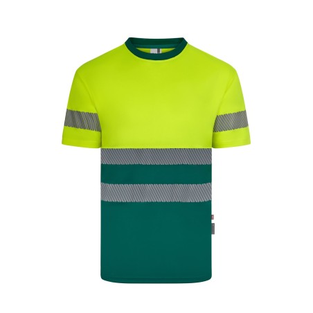 CAMISETA AV BICOLOR M/C BANDAS SEGMENTADAS